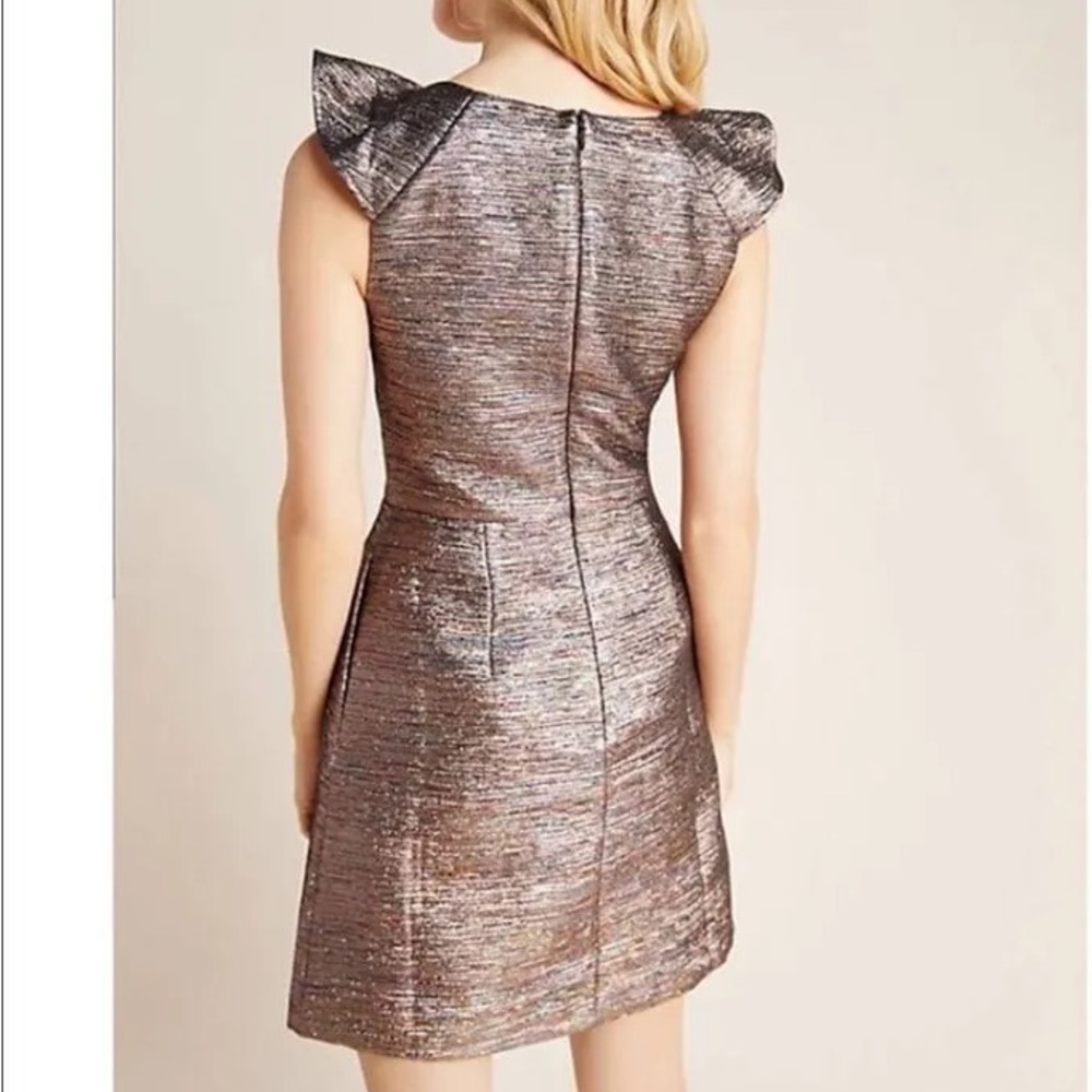 NWT Anthropologie Hutch Jessie Metallic Midi Dress - Picture 4 of 16